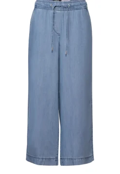 Cecil Shorts*Wide Leg Lyocell-Hose light blue wash