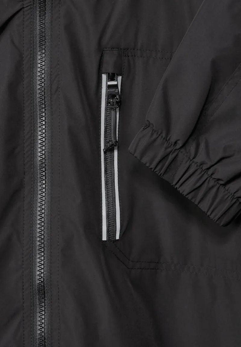 Street One Men Jacken|Big Boys*Windbreaker in Unifarbe limousine black