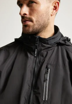 Street One Men Jacken|Big Boys*Windbreaker in Unifarbe limousine black