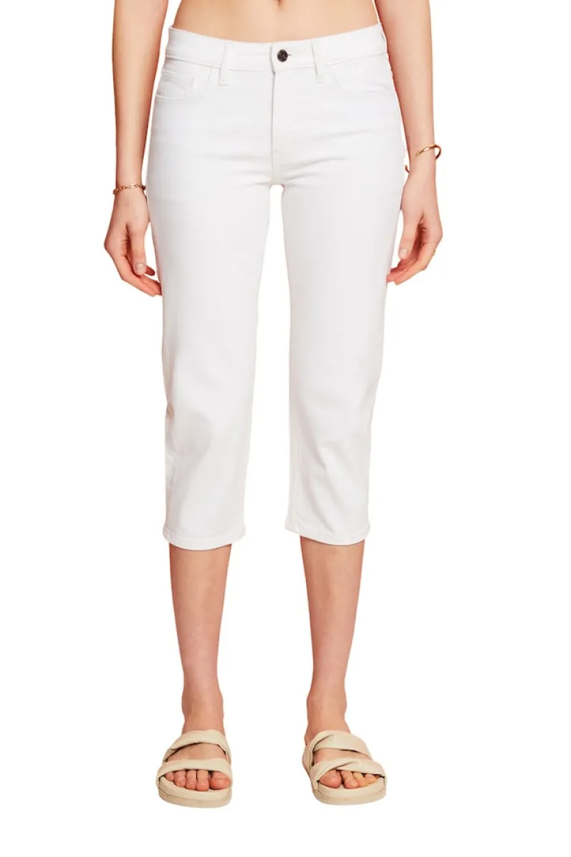 Esprit Shorts*Women Pants denim cropped white