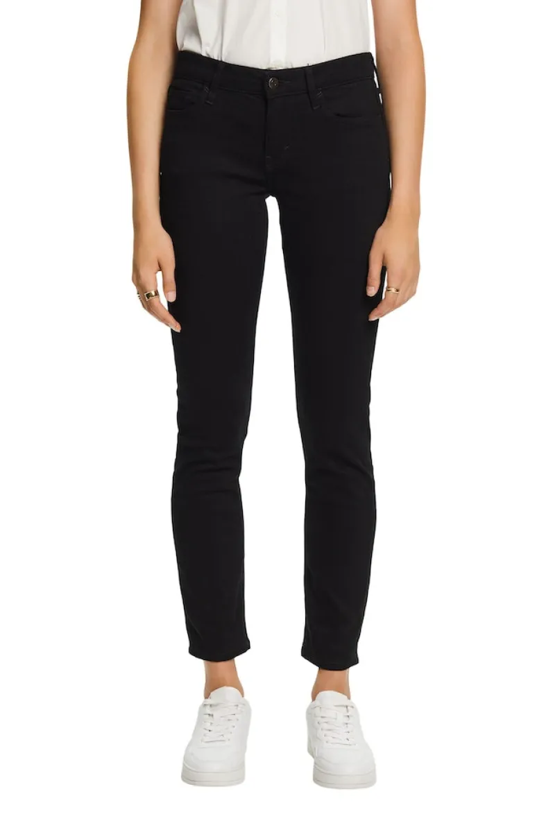 Esprit Jeans*Women Pants denim length service black rinse