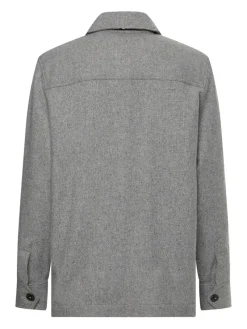 Tommy Hilfiger Jacken*WOOL BLEND SHACKET ice grey heather