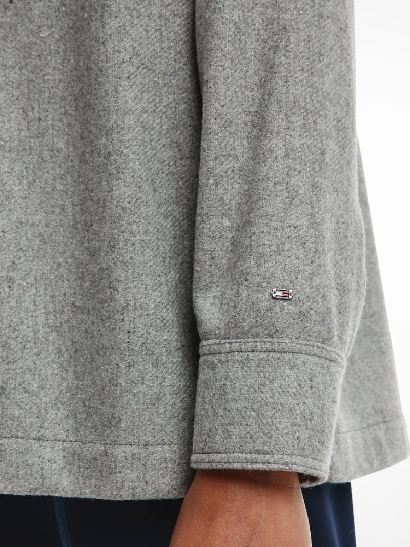 Tommy Hilfiger Jacken*WOOL BLEND SHACKET ice grey heather