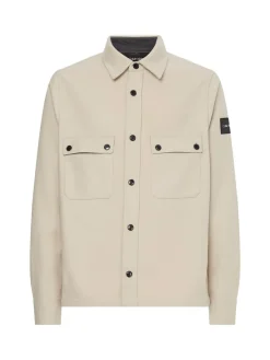 Calvin Klein Jacken*WOOL-BLEND OVERSHIRT bleached stone