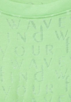 Cecil Shirts*Wording T-Shirt matcha lime