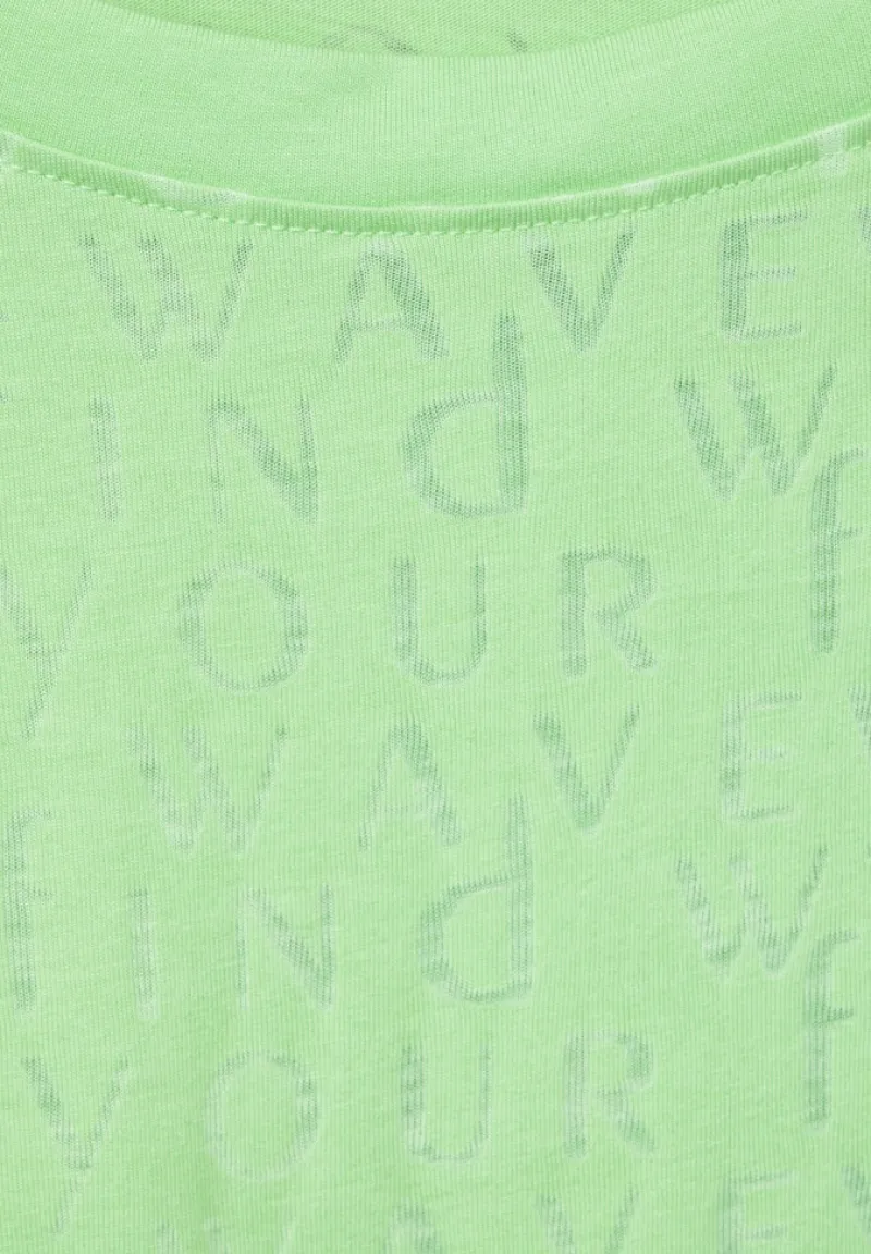 Cecil Shirts*Wording T-Shirt matcha lime