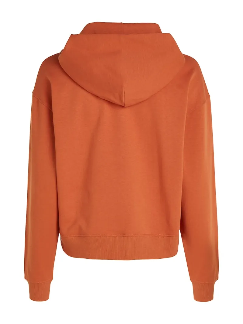 Calvin Klein Jeans Pullover & Sweatshirts*WOVEN LABEL HOODIE burnt clay