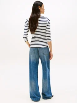 Tommy Hilfiger Shirts*WW0WW40589 breton- ecu- dark night navy