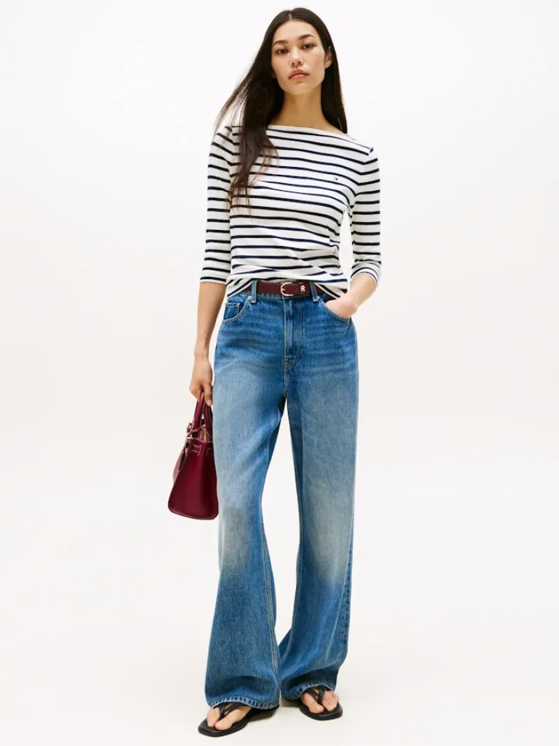 Tommy Hilfiger Shirts*WW0WW40589 breton- ecu- dark night navy