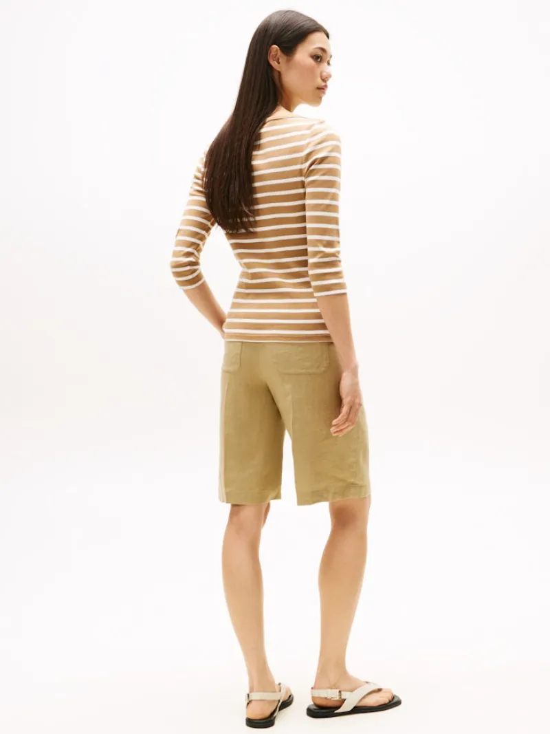 Tommy Hilfiger Shirts*WW0WW40589 hickory- ecru stp