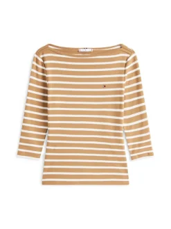 Tommy Hilfiger Shirts*WW0WW40589 hickory- ecru stp