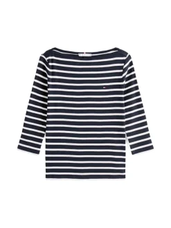 Tommy Hilfiger Shirts*WW0WW40589 nos breton desert sky- ecru