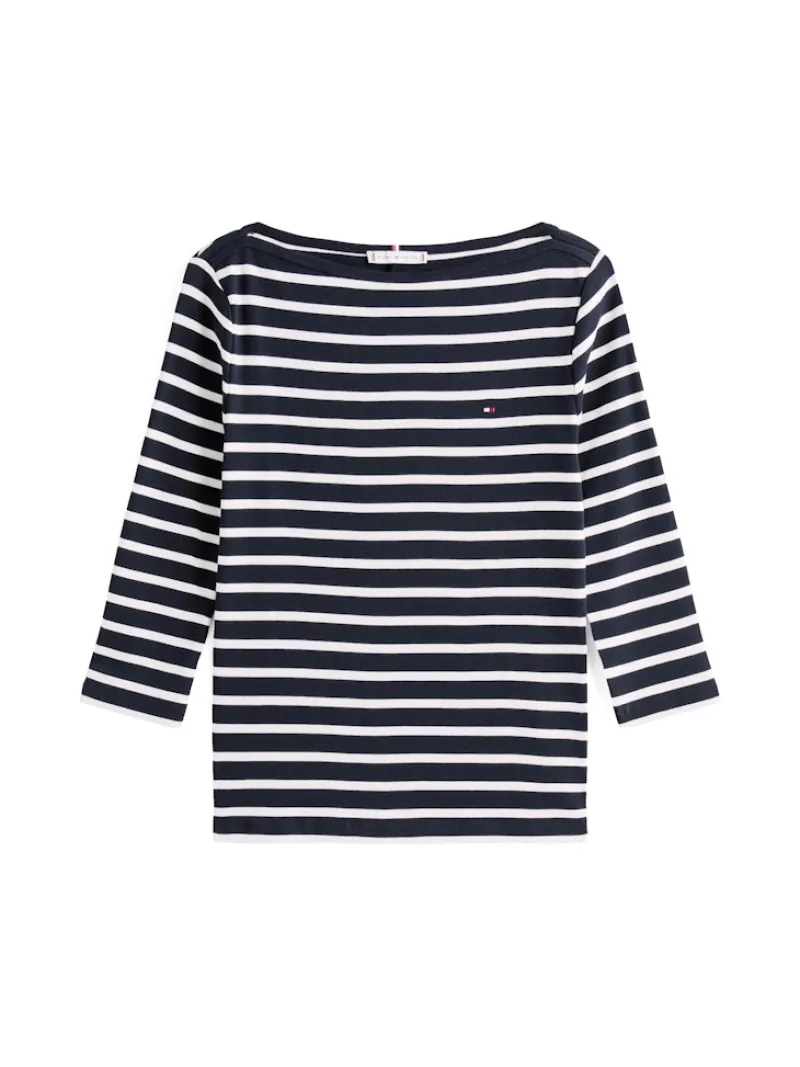 Tommy Hilfiger Shirts*WW0WW40589 nos breton desert sky- ecru