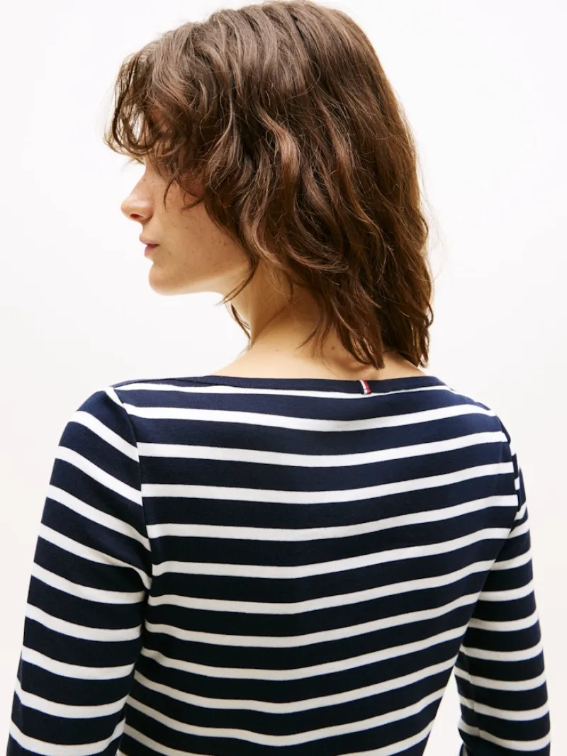 Tommy Hilfiger Shirts*WW0WW40589 nos breton desert sky- ecru