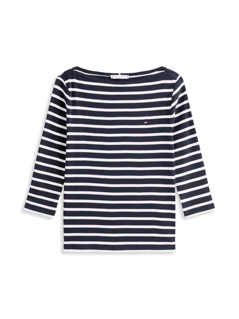 Tommy Hilfiger Shirts*WW0WW40589 nos breton desert sky- ecru