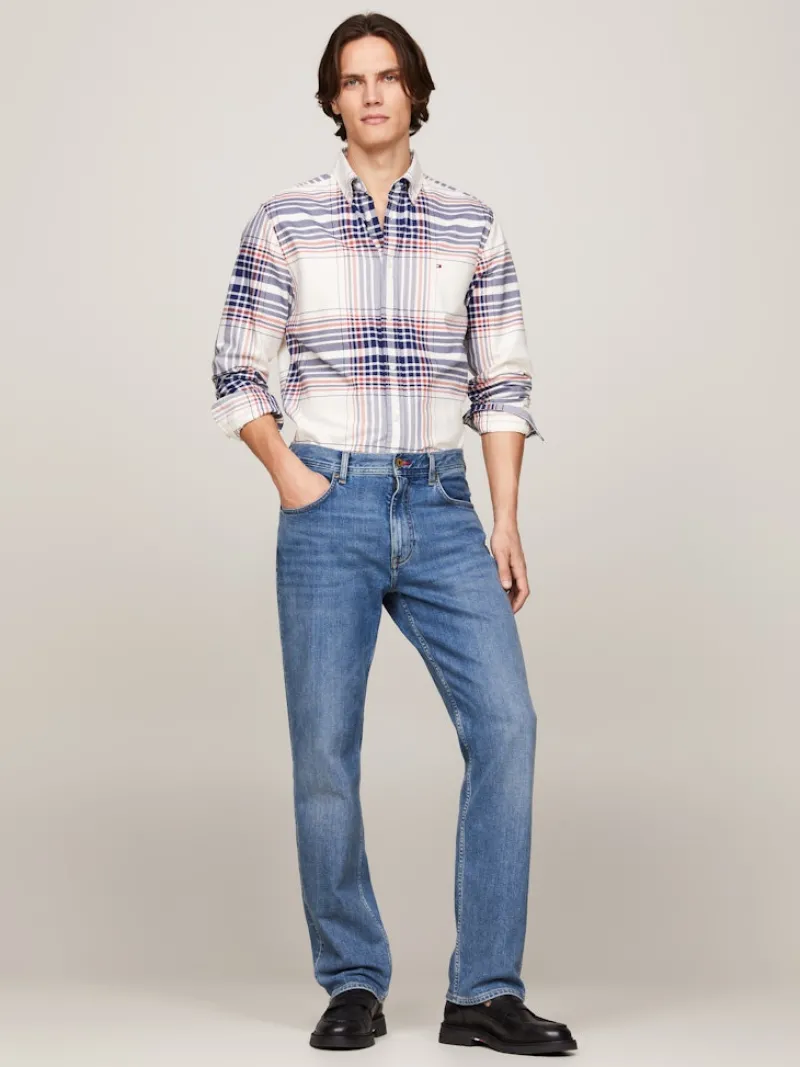 Tommy Hilfiger Hemden|Big Boys*XL OXFORD CHECK RF SHIRT ancient white