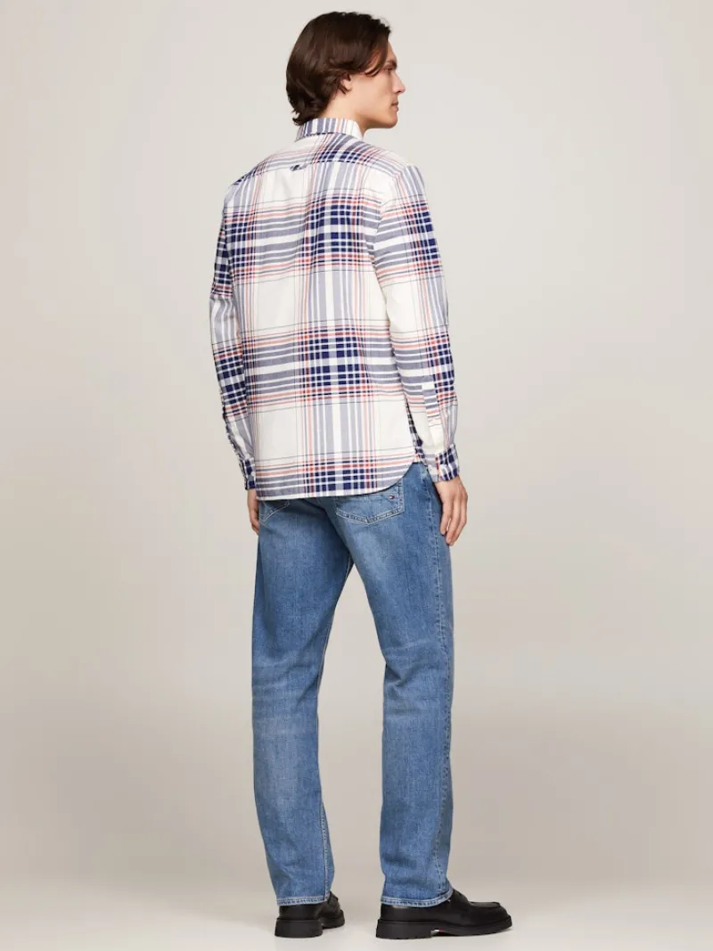 Tommy Hilfiger Hemden|Big Boys*XL OXFORD CHECK RF SHIRT ancient white