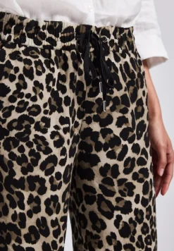 Street One Shorts*Zebra Wide Leg Hose Black