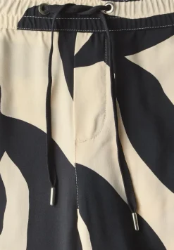 Street One Shorts*Zebra Wide Leg Hose whale tail grey