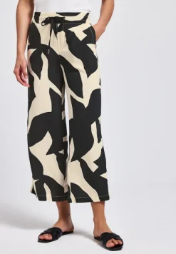 Street One Shorts*Zebra Wide Leg Hose whale tail grey