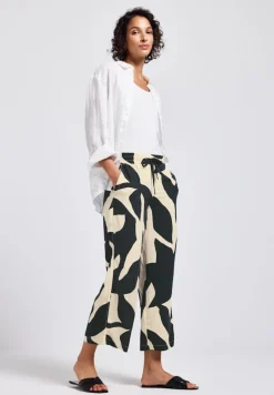 Street One Shorts*Zebra Wide Leg Hose whale tail grey