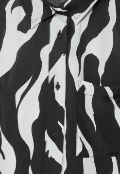 Street One Blusen*Zebraprint Longbluse Black