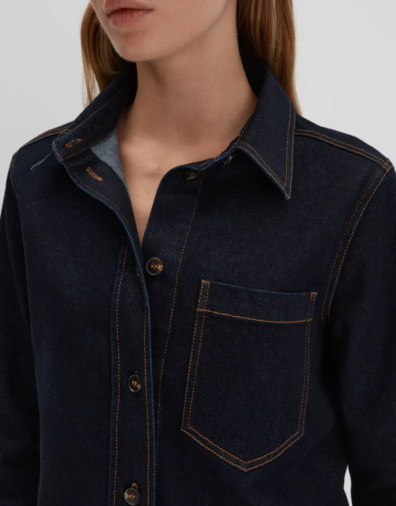 Someday Blusen*Zenima dark rinsed blue