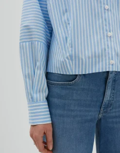 Someday Blusen*Zesto detail Azure Blue