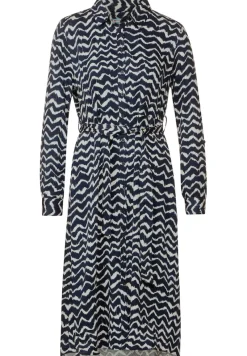 Street One Kleider*Zick Zack Shirtkleid deep blue