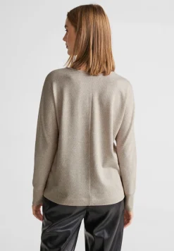 Street One Shirts*Zweifarbiges Langarmshirt spring sand melange