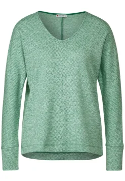 Street One Shirts*Zweifarbiges Langarmshirt fresh spring green melange