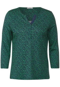 Cecil Shirts*Zweifarbiges Tunikashirt Celery Green